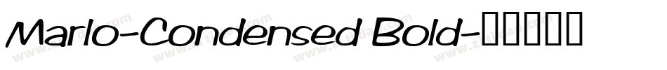 Marlo-Condensed Bold字体转换